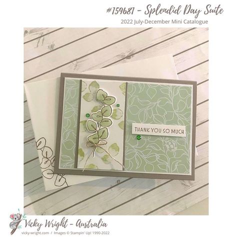 Stampin Up Sympathy Cards 2023, Splendid Day Dsp, Splendid Day Suite, Wink Of Stella, July 2022, Stamping Up Cards, Card Making Techniques, Holiday Catalog, Card Layout