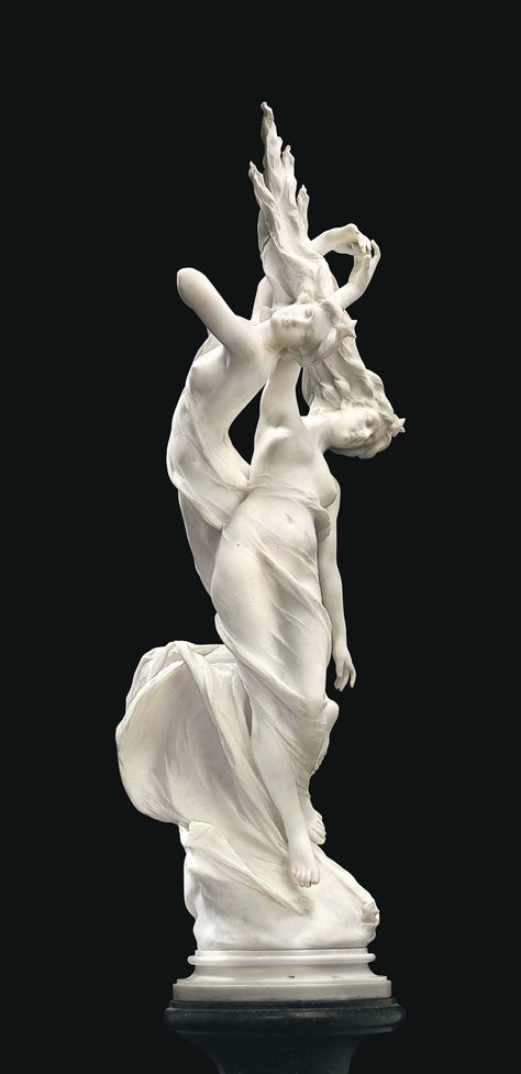 VITTORIO CARADOSSI (ITALIAN, 1861-1918) | Shooting Stars | 19th Century, Sculptures, Statues & Figures | Christie's Italian Statues, Italian Sculpture, Mermaid Sculpture, Greek Beauty, Classic Sculpture, Greek Statues, Architectural Sculpture, Cement Art, Architecture Tattoo