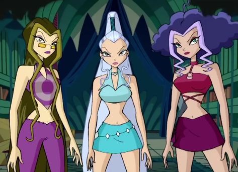 Stormy/Gallery | Winx Club Wiki | Fandom Winx Cosplay, Trio Costumes, Kostuum Halloween, Villain Costumes, Trio Halloween Costumes, Klub Winx, Les Winx, Cartoon Girls, Cartoon Profile Pictures