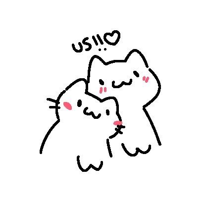 kitty meme, wholesome, couples, love, wholesome meme, cat meme, drawing, sketch Happy Stimming Drawing, Cute Small Love Drawings, Cats Holding Hands Drawing, Cute Doodles Aesthetic Love, Dibujos Aesthetic Amor, I Love You Cat, Me And You, Cute Cat Drawing Doodles, Cute Little Drawings Doodles Love