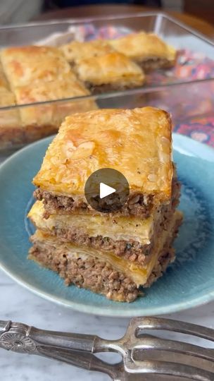 1.6M views · 47K reactions | egyptian phyllo meat pie 🇪🇬 

egyptian goulash is a phyllo pastry bake that’s often filled with ground meat, cheese or vegetables and coated in a milk-egg wash, which gives it a soft texture while maintaining the crispy layers. goulash is a common dish on ramadan iftar spreads (at least in my house!) but is also a great stand alone meal. i made this spiced ground beef goulash and served it with a salad. it’s such a great underrated dish that’s super easy to make and prepare in advance! 

2 lbs ground beef
2 medium onions, finely chopped
5 cloves of garlic, minced 
2 tbsp olive oil
1 tsp cinnamon 
1 tsp allspice
1/2 tsp red pepper flakes
1/2 tsp oregano
2 tbsp tomato paste
1/4 cup parsley, finely chopped
2 tsp kosher salt
1/2 tsp black pepper 
#4 sheets of phy How To Prepare Meat Pie, Minced Meat Pie, Phyllo Meat Pie, Egyptian Goulash, Minced Meat Recipes, Phylo Dough, Ground Beef Goulash, Nigerian Meat Pie, Phyllo Pastry