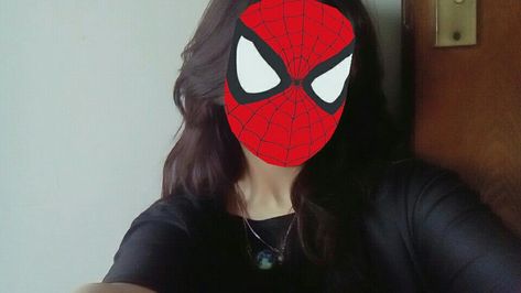 Spiderwoman Aesthetic, Bandage On Hand Dpz, Aesthetic Spiderman, Spider Face, Spiderman Girl, Creative Snaps For Snapchat, Funny Baby Faces, Spiderman Mask, Aesthetic Profile Picture Cartoon Soft