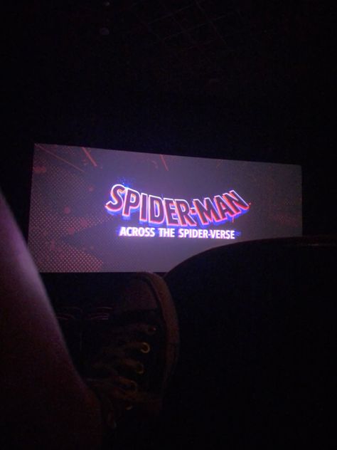 Spiderman cinema aesthetic Spiderman Cinema, Cinema Aesthetic, Spider Man Across The Spider Verse, Across The Spider Verse, Spiderman Movie, The Spider, Spider Verse, Night Aesthetic, Aesthetic Movies