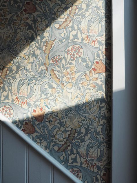 Babington house – Apartment Apothecary Babington House, William Morris Wallpaper, Country Interiors, Morris Wallpapers, Country Interior, Wallpaper Accent Wall, Hus Inspiration, Trendy Wallpaper, Wallpaper Vintage