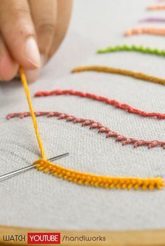 Tips On Embroidery, Embroidered Stitches Tutorial, Embroidery Stiches Names, Fun Embroidery Stitches, Finishing Stitch Sewing, Beginners Embroidery Stitches, Embroidery Seam Stitches, Basic Hand Embroidery Stitches Pattern, Embroidery Patterns Jacket