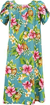 Muu Muu Dress, Hawaiian Muumuu, Muumuu Dress, Kaftan Designs, Hawaiian Dress, House Dress, Mid Dresses, Tea Length, Cotton Style