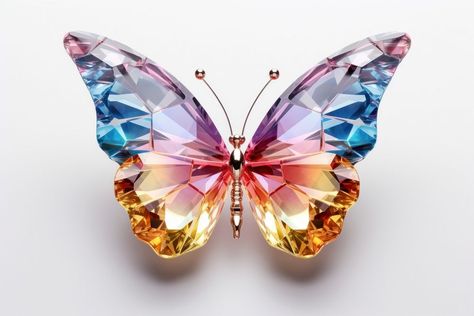 Download premium image of Butterfly gemstone jewelry crystal. by Ling about white background, background, butterfly, diamond, and 3d 13871966 Image Of Butterfly, Background Butterfly, Butterfly Icon, Png Butterfly, Butterfly Animal, Flower Icon, Flower Icons, 3d Butterfly, Fashion Illustration Dresses