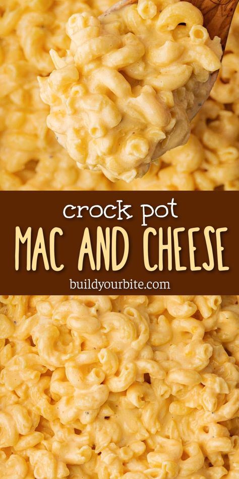 Looking for an easy mac and cheese recipe that comes out perfect every time? This crock pot macaroni and cheese is ultra creamy and tastes amazing! It’s the perfect simple mac and cheese recipe. Crock Ideas, Crock Pot Mac And Cheese, Crock Pot Mac, Pot Mac And Cheese, Crock Pot Food, My Favorite Recipes, Crockpot Dishes, Best Slow Cooker, Potluck Recipes