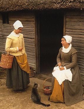 Puritan Outfit, 17th Century Fashion Women, Colonial America Projects, 1600s Clothing, Pilgrim Outfit, America Recipes, America Aesthetic, Pilgrim Clothing, Pilgrim Life