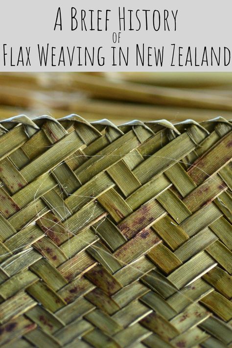 Learn all about the cultural significance and history of flax weaving in New Zealand with this brief history! New Zealand Flax Weaving, Raranga Patterns, Plant Weaving, Wild Crafting, Flax Designs, Weaving Patterns Loom, Craft Basket, New Zealand Flax, Flax Weaving