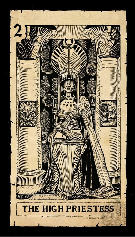 Senkai Yami, The High Priestess Tarot, High Priestess Tarot, The High Priestess, High Priestess, Tarot Card, The High, My Life