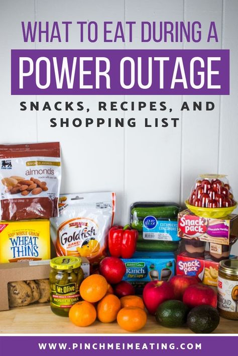 Ways To Cook Without Power, No Electricity Meals, Non Perishable Meals, Non Perishable Lunch Ideas, Power Outage Meals, No Heat Meals, Non Perishable Foods List, Storm Food, Non Perishable Food