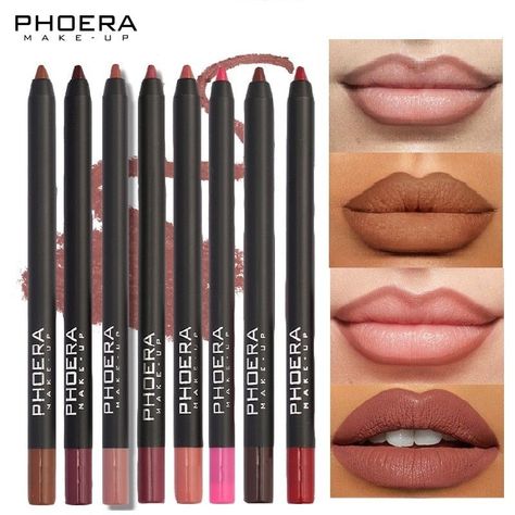 Elevate your look with our 13 Colors Lipliner Pencil! With a wide range of shades and our creamy, waterproof formula that glides on smoothly, you’ll never have to worry about uneven lipstick again. Richly-pigmented and lightweight, they are easy to draw on precise and clear lines that give your lips a natural design. Our lipliner pencils are small in size and portable, making them perfect for on-the-go touchups. A velvety matte texture ensures your lip color looks perfect all day long while givi Lipstick Pencil, E Business, Easy To Draw, Lip Shapes, Natural Design, Perfect Lips, Matte Texture, Women Cosmetics, Dark Lips