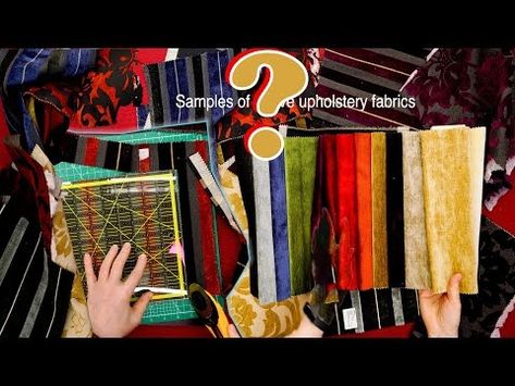 WHAT CAN I MAKE FROM SCRAPS OF UPHOLSTERY FABRICS 🤷🏻‍♀️? - YouTube Upholstery Samples Projects, Upholstery Scraps Ideas, Upholstery Sample Projects Ideas, Upholstery Fabric Projects Easy Diy, Upholstery Scrap Projects, Upholstery Fabric Crafts, Upholstery Fabric Samples Projects, Upholstery Samples Repurpose, Upholstery Fabric Samples Ideas Projects