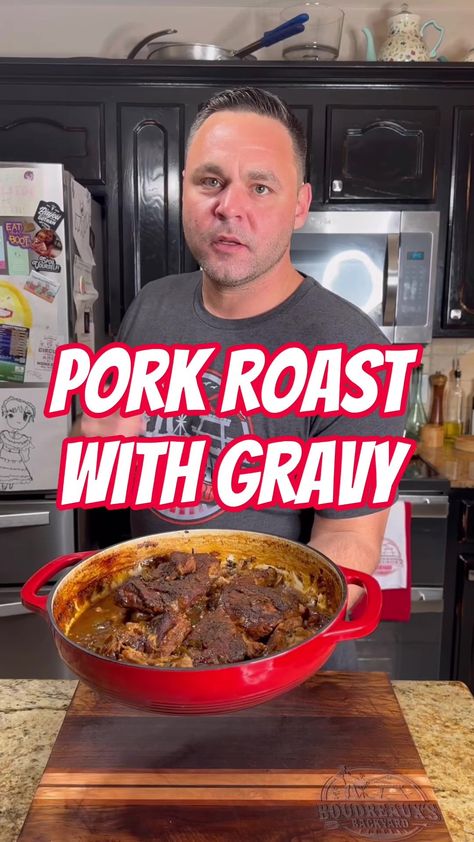 Pork Roast With Gravy Pork Roast And Gravy Recipes, Pork Pot Roast Crock Pot Recipes, Pork Roast Stew, Turkey Roast Recipes, Best Pork Roast Recipe, Pork Roast With Gravy, Roast Stew, Roast With Gravy, Roast Gravy