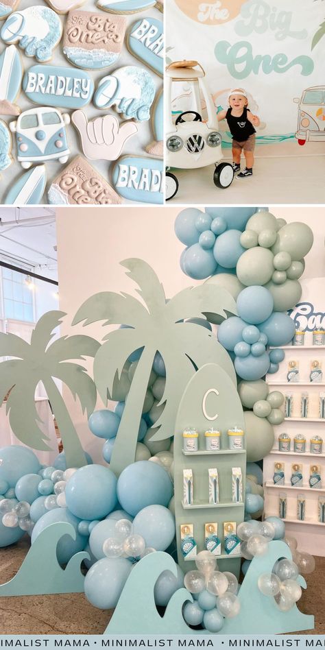 The Big One Backdrop, Summer First Birthday Party Boy, Baby First Birthday Themes Boy, First Birthday Party Themes For Boys, Baby Boy Birthday Party Ideas, Summer First Birthday Theme, Unique First Birthday Themes, Unique Birthday Themes, First Birthday Themes Boy