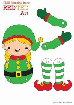 Duendes navideños Elf Crafts, Elf Christmas Decorations, Preschool Christmas Crafts, Paper Puppets, Christmas Arts And Crafts, Christmas School, Preschool Christmas, Christmas Crafts For Kids, Christmas Paper