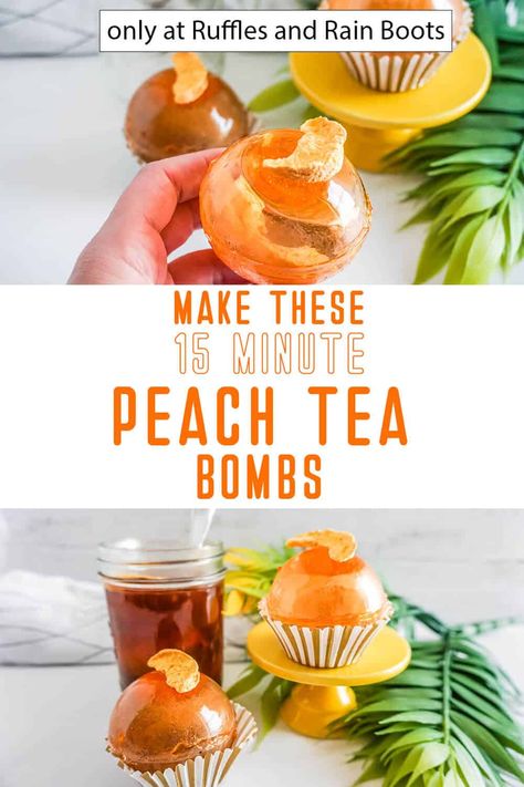 Diy Summer Treats, Tea Bombshell, Tea Balls Diy, Tea Bombshell Recipe, Tea Drops, Fun Summer Drinks, Diy Hot Chocolate, Coffee Diy, Tea Drink Recipes