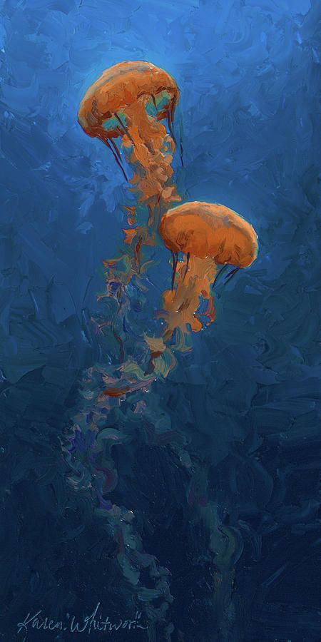 Sztuka Science Fiction, Ocean Art Painting, Roses Painting, Underwater Painting, Underwater Art, Arte Van Gogh, Kunst Inspiration, Soyut Sanat Tabloları, Seni Cat Air