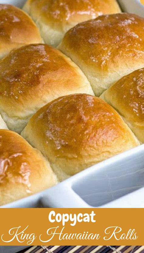 King Hawaiian Rolls, Hawaiian Sweet Rolls, Party Sandwiches, Biscuit Rolls, Hawaiian Rolls, Bread Roll, Hawaiian Food, Bread Machine Recipes, Copycat Recipe