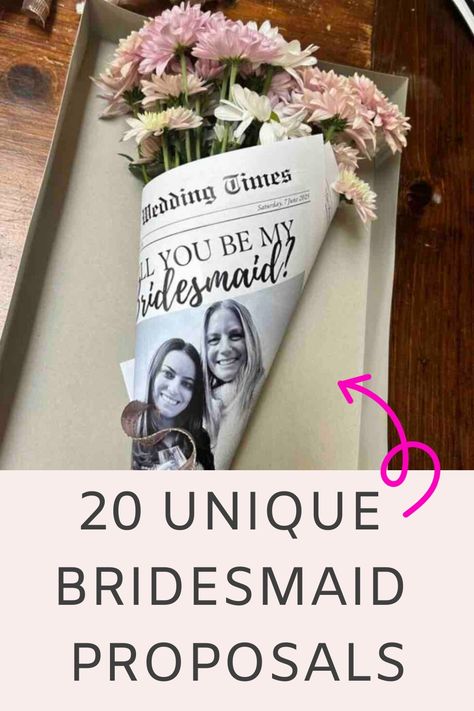 Delve into creative and unique ways to ask your closest friends to be part of your wedding day. Check out our curated list of 20 original "Will You Be My Bridesmaid" ideas for some inspiration. From personalized gift boxes to interactive scratch-off cards, these innovative suggestions will bring a chic and special element to your invitation process. Asking A Bridesmaid Ideas, Unique Bridesmaid Box Ideas, Bridesmaid Boxes Unique, Ways To Ask Maid Of Honor To Be In Wedding, Ask To Be My Bridesmaid Ideas, Cute Will You Be My Bridesmaid Ideas, Cute Ways To Ask Your Friends To Be Bridesmaids, Unique Way To Ask Bridesmaids, Bridal Party Invite Ideas