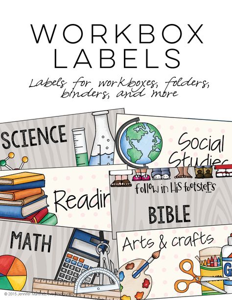 Workbox Labels | This FREE, editable resource was created to label homeschooling workboxes, but also works perfectly for classroom files too! Several versions are included. | everythingjustso.org Subject Labels, Language Arts Teacher, Classroom Organisation, Homeschool Inspiration, Classroom Labels, Homeschool Classroom, Upper Elementary Classroom, Work Boxes, Homeschool Planning