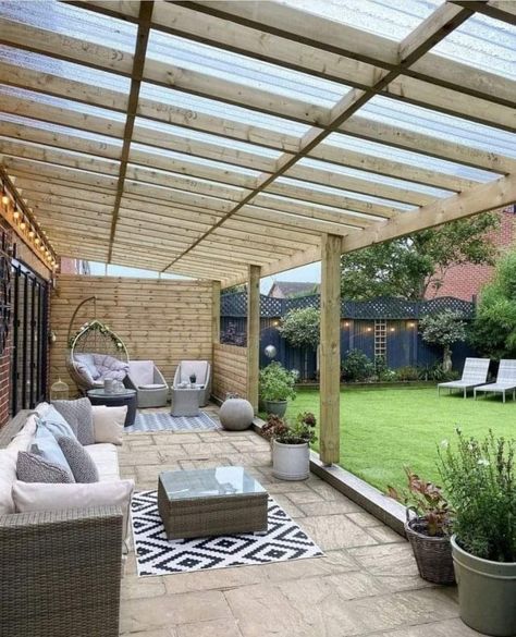 Backyard Covered Patios, Patio Lights, Pergola Ideas, Patio Garden Design, Apartment Patio Decor, Backyard Lighting, Backyard Pool Designs, Outdoor Gardens Design, Outdoor Decor Backyard