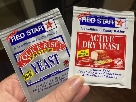 The Difference Between Active Dry Yeast vs. Instant Yeast Gluten Bread, Yeast Packet, Bread Dressing, Sandwich Loaf, Active Dry Yeast, Walmart Finds, Baking Bread, Instant Yeast, Bread Machine