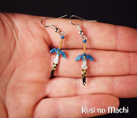 Zelda Botw Jewelry, Legend Of Zelda Earrings, Zelda Items, Zelda Earrings, Zelda Merch, Zelda Jewelry, Nintendo Jewelry, Best Earrings For Men, Zelda Birthday