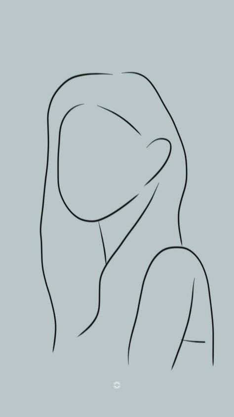 Outline Art Aesthetic, Girl Body Outline Art, Out Line Art, Easy Outline Drawings, Outline Of A Person, Easy Sketches For Beginners, Super Easy Drawings, Portrait Drawing Tips, Pencil Sketches Easy