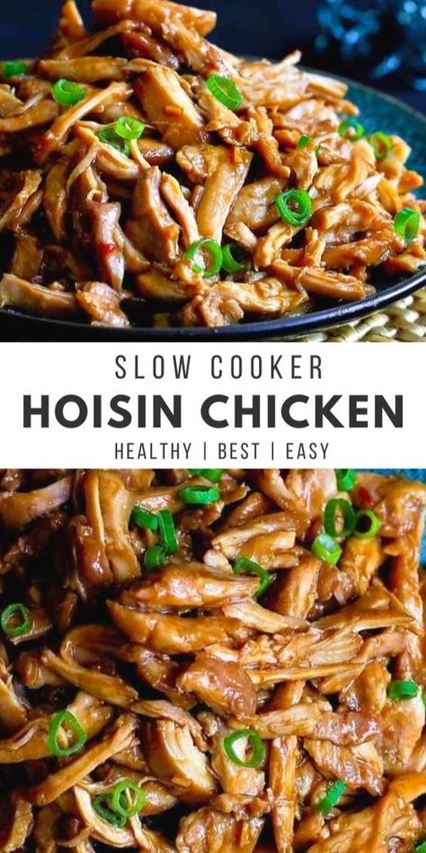 A Slow Cooker Chicken recipe is an easy way to get dinner on the table and you can't beat the fantastic hoisin sauce that flavors this crockpot recipe. | Recipes crockpot | Recipes slow cooker Slow Cooker Chicken Recipe, Hoisin Chicken, Recipes Slow Cooker, Crockpot Recipe, Asian Chicken, Crockpot Dishes, Chicken Slow Cooker Recipes, Recipes Crockpot, Crockpot Recipes Slow Cooker