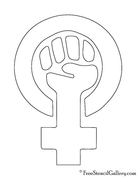 Feminism Embroidery, Feminism Symbol, Feminist Symbol, Free Stencils Printables, Tattoos To Cover Scars, Tiled Quilt, Feminist Design, Feminism Art, Feminist Icons