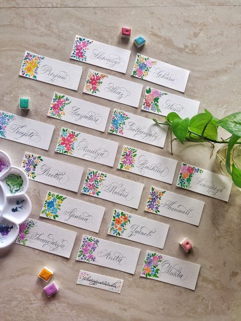 Handmade Bookmarks Diy, Best Wishes Card, Pencil Drawings Of Girls, Bookmark Ideas, Boho Crafts Diy, Color Drawing Art, Watercolor Flowers Tutorial, Creative Bookmarks, Bookmark Craft