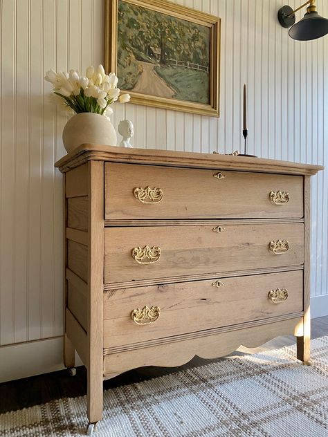 SOLD Dresser, Vintage Wood Dresser, Raw Wood Dresser, Farmhouse Dresser, Entryway Console, Primitive Dresser, Light Wood Dresser - Etsy Dresser Light Wood, Raw Wood Dresser, Vintage Wood Dresser, Dresser Entryway, French Country Dressers, Dresser Farmhouse, Light Wood Dresser, Dresser Vintage, Farmhouse Dresser