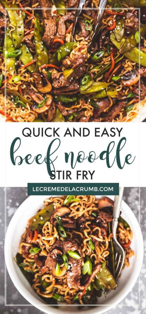 Easy Beef Noodle Stir Fry, Beef Stir Fry Recipes Easy Noodles, Beef And Noodle Stir Fry, Beef Noodles Asian, Beef Noodle Stir Fry Recipes, Stirfry Beef And Vegetables, Stir Fry Recipes Beef Noodles, Stir Fry Beef And Vegetables, Beef And Shrimp Stir Fry