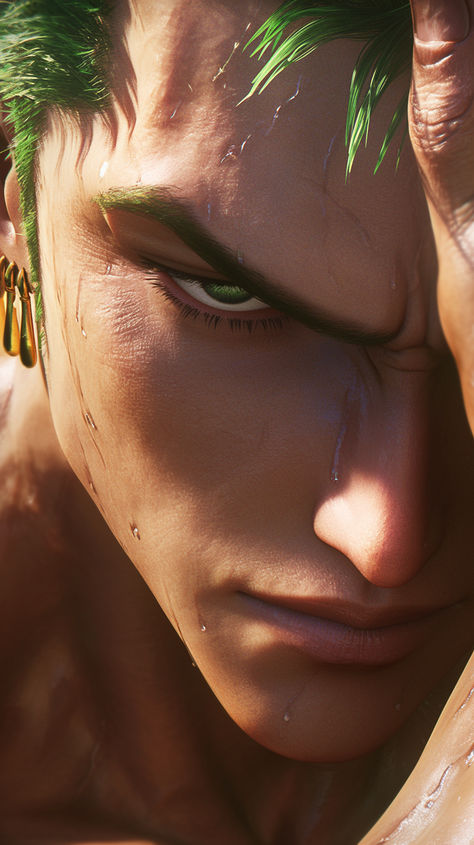 Roronoa zoro face closeup 3d Zoro Asura, Zoro Fanart, 4k Wallpaper For Iphone, One Piece Wallpaper, Zoro Roronoa, رورونوا زورو, One Piece Man, One Piece Ace, Wallpaper For Iphone