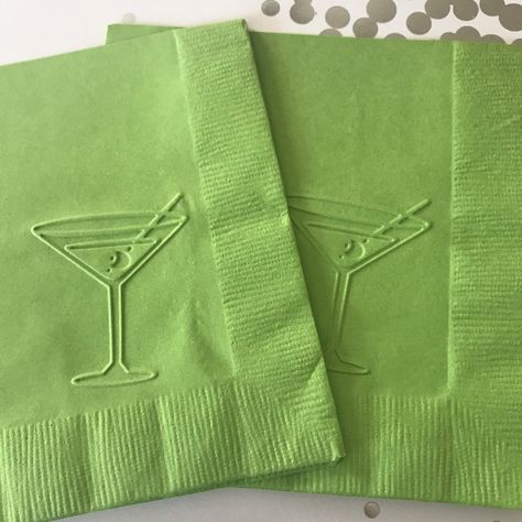 Martini Napkin Embossed Paper Napkin Birthday Wedding Bachelor Party Bachelorette Party Bar Party Martini Beverage - Etsy Dirty Martini Party, Birthday Martini, Martini Party, 28th Birthday, 27th Birthday, 30th Bday, 29th Birthday, 23rd Birthday, Party Bar