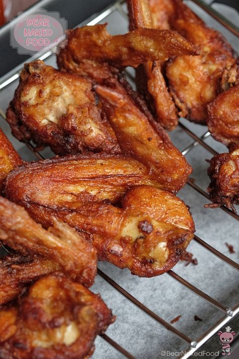 Chicken Wing Recipes Fried, Masakan Malaysia, Cooking Chicken Wings, Resepi Ayam, Cibo Asiatico, Fried Chicken Wings, Baked Chicken Wings, Chicken Wing, Ayam Goreng