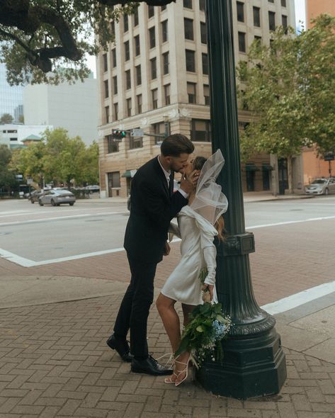 Downtown with these two cuties 💐 - - Engagement photos, courthouse wedding, elopement inspired, downtown couple photos, Houston photographer Wedding Photography Downtown, Elevator Elopement Photos, Engagement Photos Historic Downtown, Downtown Elopement Photoshoot, Houston Courthouse Wedding, Nyc Courthouse Wedding Photos, Nashville Courthouse Wedding, Downtown Fort Worth Photoshoot, Courthouse Wedding Flowers