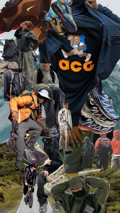 Gorpcore #gorpcore #hikercore #arcteryx #newbalance #salomon #shuffes Gorpcore Poster, Gorpcore Aesthetic Wallpaper, Gorpcore Wallpaper, Gorpcore Accessories, Summer Gorpcore, Gorpcore Outfit, Gorpcore Fashion, Gorpcore Aesthetic, Gorp Core