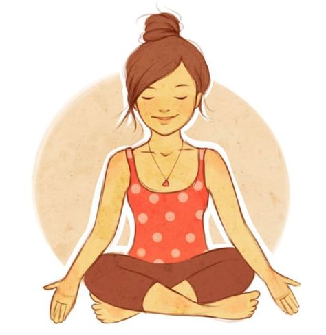 Background Motivation, Fitness Cartoon, Girl Meditating, Meditating Woman, Sitting Yoga Poses, Transparent Illustration, Yoga Cartoon, Frases Yoga, Yoga Drawing