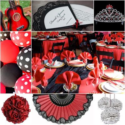 Flamenco Sweet Fifteen Theme #quinceanera Spain Party Theme, Spain Theme Party, Black Quinceanera Theme, Spanish Tapas Party, Spanish Themed Party, Spain Party, Theme Quinceanera, Flamenco Party, Paella Party