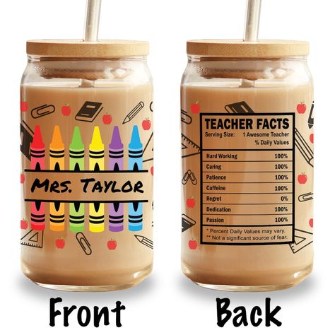 Appreciation Gifts Diy, Teacher Appreciation Gifts Diy, Cute Teacher Gifts, Appreciation Thank You, Teacher Tumbler, Projets Cricut, Teachers Diy, Teacher Personalized, School Teacher Gifts