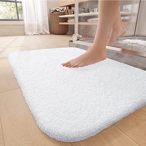 White Bathroom Rugs, White Bathroom Rug, White Bath Mat, Bathroom Floor Mat, Bathroom Bath Mats, Bathroom Carpet, White Bath, Bathroom Rugs Bath Mats, Shower Mat