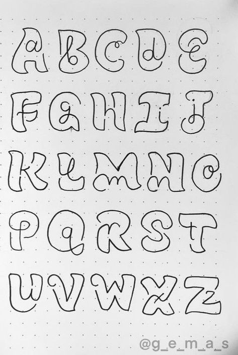 Letter Fonts Drawing, Font Alphabet Bold, Love Fonts Alphabet, Fun Handwritten Fonts, Cool Bubble Letters Design, Fun Lettering Fonts, Magical Fonts Alphabet, Calligraphy Fonts Alphabet Vintage, Fun Fonts To Draw Hand Lettering