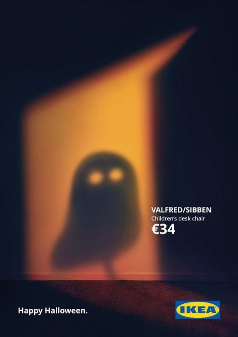 Ikea Halloween, Ikea Poster, Ikea Ads, Halloween Ads, Ikea Ad, Copywriting Ads, Christmas Advertising, Halloween Social, Social Media Ads