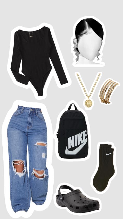 Cute Outfits Aesthetic Baddie, Tiktok Baddie Outfits, Cute Outfit Inspiration For School, Where To Get Clothes From, Week Outfit Plan, Casual Baddie Fits, Cute Simple Outfits Black Women, Basic Baddie Outfits, Outfit Ideas Collage