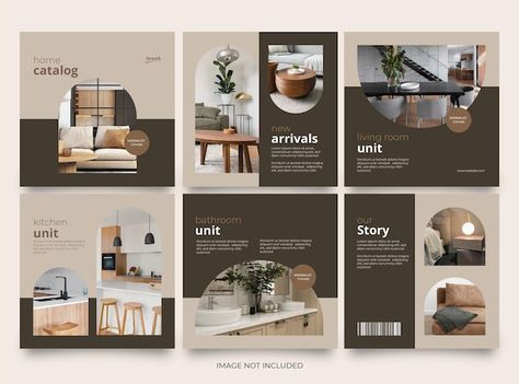 Decor Social Media Design, Home Decor Social Media Posts, Interior Social Media Post, Interior Designer Social Media Post, Home Decor Social Media Post Design, Instagram Post Template Interior Design, Interior Design Poster, Interior Design Layout, Home Decor Catalogs