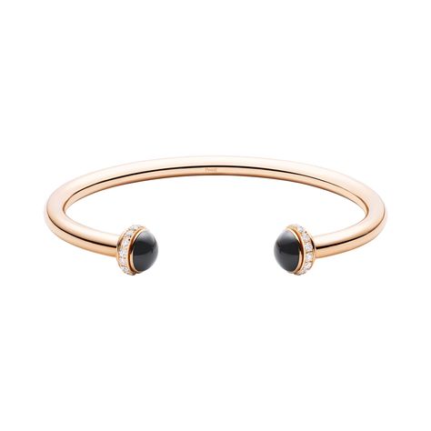 possession open bangle bracelet, rose gold diamond onyx open bangle bracelet, piaget, online luxury jewelry store, g36pa400 Piaget Rose, Piaget Jewelry, Luxury Jewelry Store, Open Bangle Bracelet, Bracelet Rose Gold, Luxury Bracelet, Luxury Jewellery, Open Bangle, Fine Jewelry Bracelets