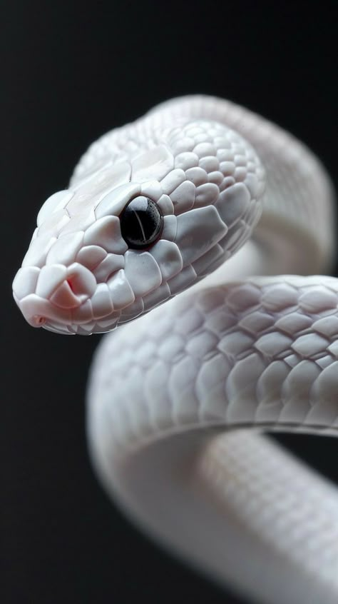 Snake Reference Photo, White Snake Aesthetic, Snake Head Drawing, Accordian Book, Snake Images, Snake Photos, Snake Illustration, Skull Reference, Animal Aesthetic